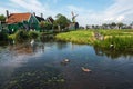 Windmills by the river, Netherlands