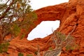 Famous Windows arch in the Arches National park, Utah Royalty Free Stock Photo