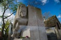 Famous writer Oscar Wilde tomb in Paris, France Royalty Free Stock Photo