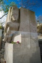 Famous writer Oscar Wilde tomb in Paris, France Royalty Free Stock Photo