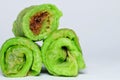 Famous "kuih ketayap" or dadar gulung Royalty Free Stock Photo