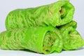 Famous "kuih ketayap" or dadar gulung Royalty Free Stock Photo