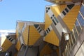 Famous yellow cubic houses of rotterdam