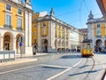 The famous yellow tramway, LisbonPortugal