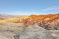 Famous Zabriskie Point just before sunset.Death Valley National Park.California.USA Royalty Free Stock Photo