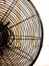 Retro electric fan for background concept close-up Royalty Free Stock Photo