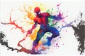 Fan Art of Marvels Spider-Man Character Spiderman Royalty Free Stock Photo