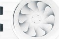 Fan blades of modern ventilation system Royalty Free Stock Photo