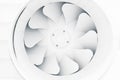 Fan blades of modern ventilation system Royalty Free Stock Photo