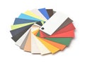 Fan of cardstock paper samples Royalty Free Stock Photo