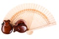 Fan with castanets Royalty Free Stock Photo
