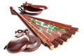 Fan with castanets Royalty Free Stock Photo