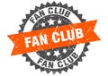 Fan club stamp. fan club grunge round sign.