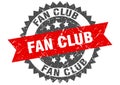 fan club stamp. fan club grunge round sign.