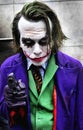 A fan of comics disguised as the Joker