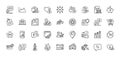 Fan engine, New star and Loan percent line icons pack. For web app. Line icons. Vector