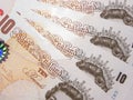 A Fan of English Money Royalty Free Stock Photo