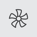 Fan icon illustration Royalty Free Stock Photo