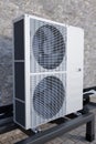 2-fan roof air conditioner outdoor unit 3d Royalty Free Stock Photo