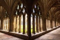 Fan vaulted Cloisters of Canterbury Cathedral Kent United Kingdom Royalty Free Stock Photo