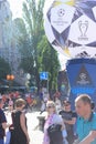 Fan Zone is the final of the UEFA Champions League. city of Kiev. Ukraine