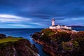 Fanad head at Donegal, Ireland with lighthouse at sunset Royalty Free Stock Photo