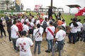 Fanaticism in Peru Peru vs. Chile Soccer.