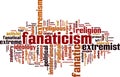 Fanaticism word cloud