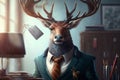 Fanciful Fawn: A Dapper Deer in the Legal World