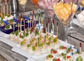 Fancy Appetizers and h'orderves Royalty Free Stock Photo