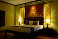 Fancy Asian style bedroom