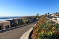 Fancy beach homes along Corona del Mar Royalty Free Stock Photo