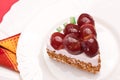 Fancy cake with grapes Royalty Free Stock Photo