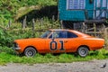 Fancy car, Chiloe Island, Chile Royalty Free Stock Photo