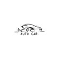Fancy car logo illustration of a vector design template Royalty Free Stock Photo