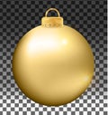 Fancy christmas ball isolated on white background