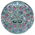 Fancy colored orb button