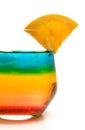 Fancy Colorful Drink with Orange Slice Royalty Free Stock Photo