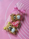 Fancy cookies, bear and heart shaped Royalty Free Stock Photo