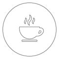 Fancy cup of tea, icon Royalty Free Stock Photo