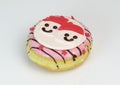 Fancy Donut on white background Royalty Free Stock Photo