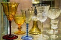 Fancy elegant glassware Royalty Free Stock Photo