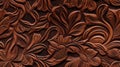 a fancy embossed leather background with intricate floral and cowboy western design elements. SEAMLESS PATTERN. SEAMLESS