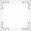 Fancy frame border with decorative ornament. Vector illustration Royalty Free Stock Photo