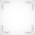 Fancy frame border with decorative ornament. Vector illustration Royalty Free Stock Photo