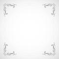 Fancy frame border with decorative ornament. Vector illustration