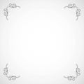 Fancy frame border with decorative ornament. Vector illustration Royalty Free Stock Photo