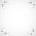 Fancy frame border with decorative ornament. Vector illustration Royalty Free Stock Photo