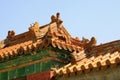 Fancy glazed tile roof in the Eastern Royal Tombs of the Qing Dy