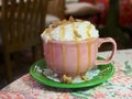 Fancy Hot Drink With Whipped Cream